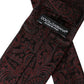 Bordeaux Patterned Silk Adjustable Men Tie