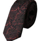 Maroon Floral Fantasy Silk Adjustable Men Tie