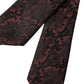 Maroon Floral Fantasy Silk Adjustable Men Tie