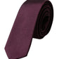 Bordeaux Solid 100% Silk Adjustable Men Tie