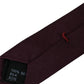 Bordeaux Solid 100% Silk Adjustable Men Tie