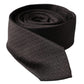 Black Patterned Silk Adjustable Men Tie