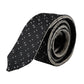 Black White Patterned Adjustable Tie