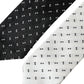 Black White Patterned Adjustable Tie