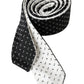 Black White Patterned Adjustable Tie