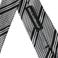 Black White Stripes Silk Adjustable Tie