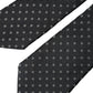 Black Circle Fantasy Adjustable Necktie Men Tie