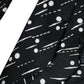 Black Dotted 100% Silk Adjustable Tie