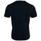 Dark Blue Cotton Round Neck Short Sleeves T-shirt