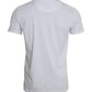 White Cotton Roundneck Short Sleeve T-shirt