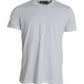 White Cotton Roundneck Short Sleeve T-shirt