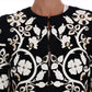 Floral Embroidered Crystal Wool Coat Jacket