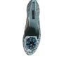 Blue Lace Crystal Ballet Flats Loafers Shoes