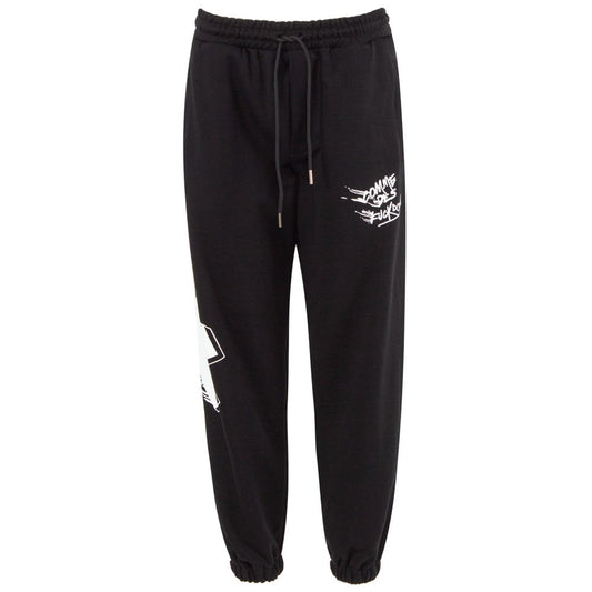 Black Cotton Men Sweatpant