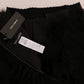 Exquisite Black Mink Fur Mini Shorts