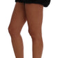 Elegant Black Fur Mini Shorts Hot Pants