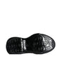 Black Foiled Rubber Toy Low Top Men Sneakers Shoes