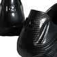 Black Foiled Rubber Toy Low Top Men Sneakers Shoes