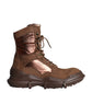 Brown Suede Leather Military Combat Men Boots Shoes