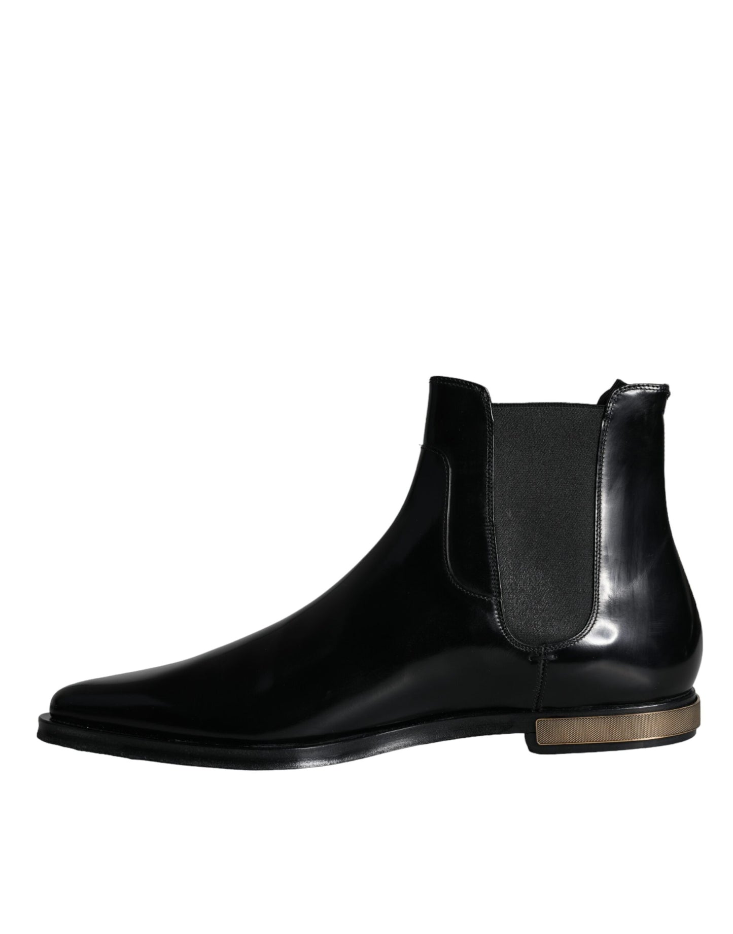 Black Leather Chelsea Ankle Boots Shoes