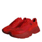 Red Leather Daymaster Low Top Sneakers Shoes