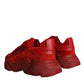 Red Leather Daymaster Low Top Sneakers Shoes