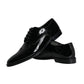 Black Calfskin Leather Derby Men Dress Shoes