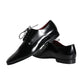 Black Calfskin Leather Derby Dress Men Shoes