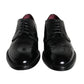 Black Calfskin Leather Derby Men Dress Shoes