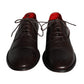 Brown Calfskin Leather Lace Up Oxford Shoes