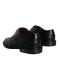 Black Leather Oxford Wingtip Formal Men Shoes