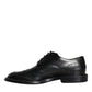 Black Leather Oxford Wingtip Formal Men Shoes