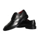 Black Leather Oxford Wingtip Formal Men Shoes