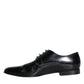 Black Leather Derby Formal Dress Men Shoes