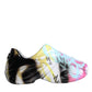 Multicolor Graffiti Rubber Low Top Sneakers Shoes