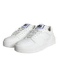 White Miami Leather Low Top Sneakers Shoes