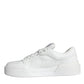 White Miami Leather Low Top Sneakers Shoes