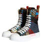 Multicolor Patchwork Logo High Top Sneakers Shoes