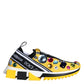 Yellow Sorrento Crystals Sneakers Womens Shoes