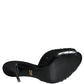 Black Keira Cordonetto Heels Slides Shoes