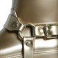 Metallic Gold Rubber PVC Rain Boots Shoes