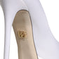 White Satin Platform High Heels Pumps Shoes