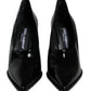 Black Patent Leather High Heels Pumps Shoes