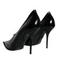 Black Patent Leather High Heels Pumps Shoes