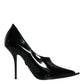 Black Patent Leather High Heels Pumps Shoes