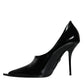 Black Patent Leather High Heels Pumps Shoes