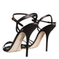 Brown Ankle Strap Stiletto High Heels Sandals Shoes