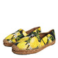 Multicolor Lemon Slip On Espadrilles Shoes