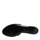 Black DG Amore Leather Slip On Flats Shoes