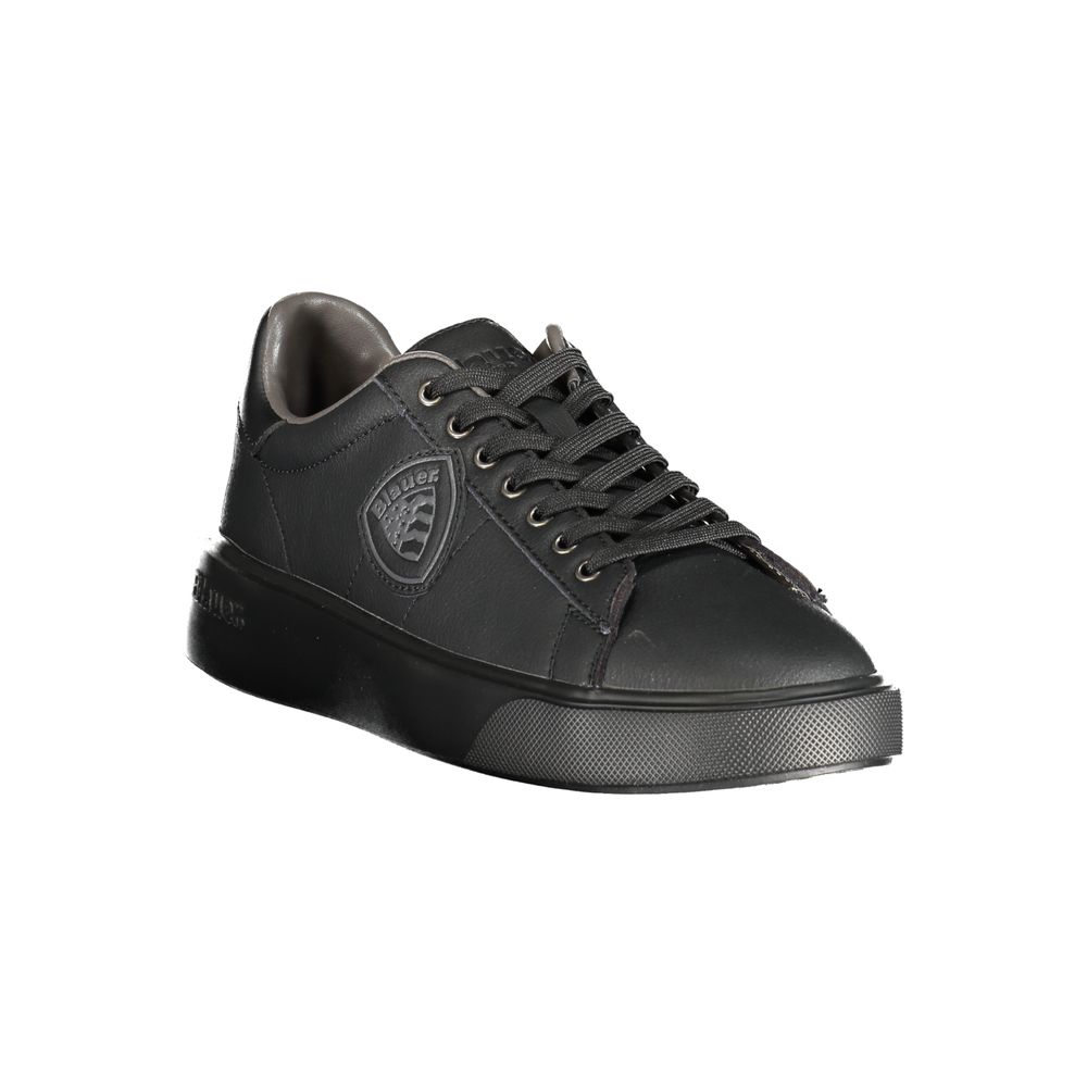 Black Polyester Sneaker